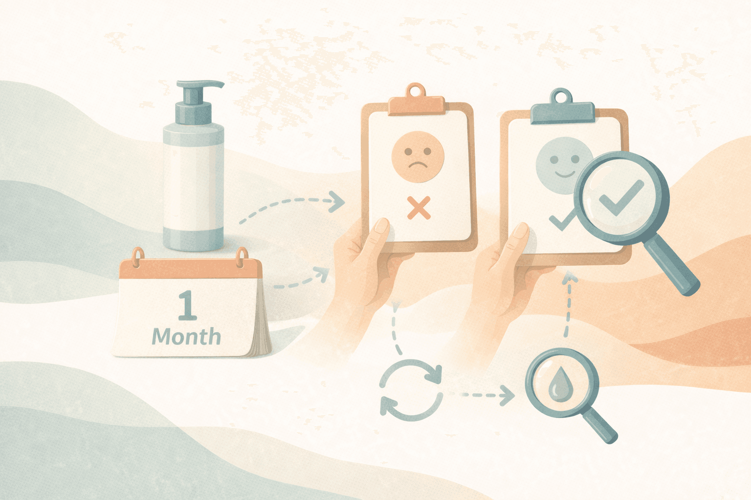 その1本、肌に合ってる?1ヶ月後の「答え合わせ」と「診断やり直し」のサイン